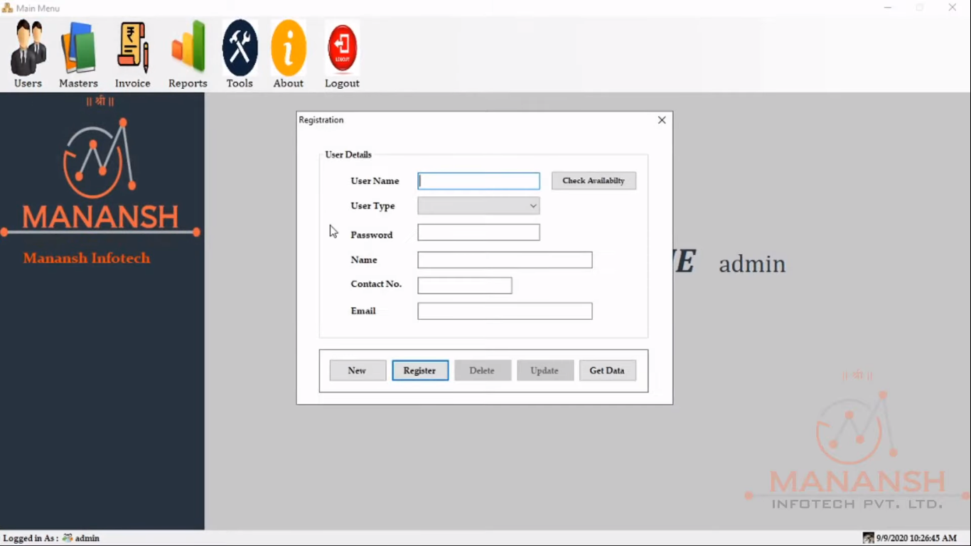  Custom Transportation Desktop Application